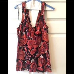 Free People Floral Print Tank Top